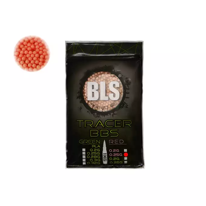 Balines Perfect BB TRACER 0,25g Rojo - 1 kg [BLS]