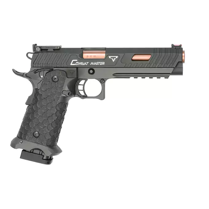 [Zestaw] R601 JW3 TTI Combat Master - Black [JAG Arms] + Kabura Airsoftowa do Hi-Capa - Black [Amomax]