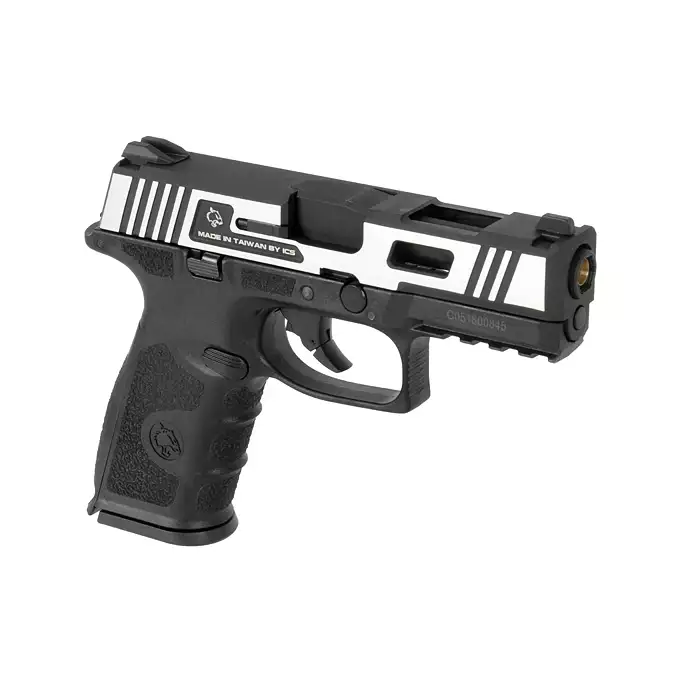 [Zestaw] BLE-XFG - Silver/Black [ICS] + Otwarta kabura kydexowa do G.17 - Black [8FIELDS]