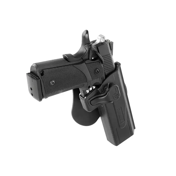 [Zestaw] R601 JW3 TTI Combat Master - Black [JAG Arms] + Kabura Airsoftowa do Hi-Capa - Black [Amomax]