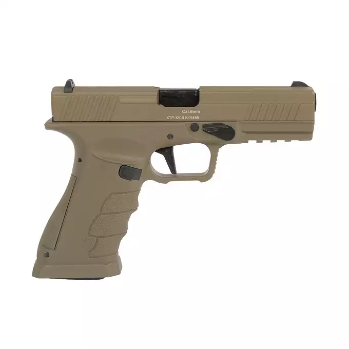 [Zestaw] XTP Xtreme Training Pistol - Desert [APS] + Otwarta kabura kydexowa do G.17 - Black [8FIELDS]