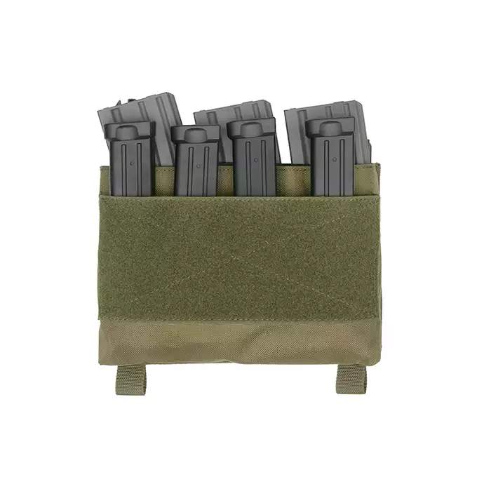 [Zestaw] Kangurowy panel udowy - Black [8FIELDS] + Pojedyncza wkładka na magazynki karabinowe AR-15/M4 - Black [8FIELDS]
