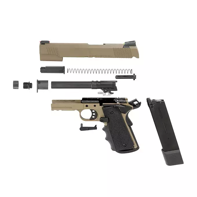 [Zestaw] R32 Sandstorm [Army Armament] + Kabura Airsoftowa do 1911 - Black [Amomax]