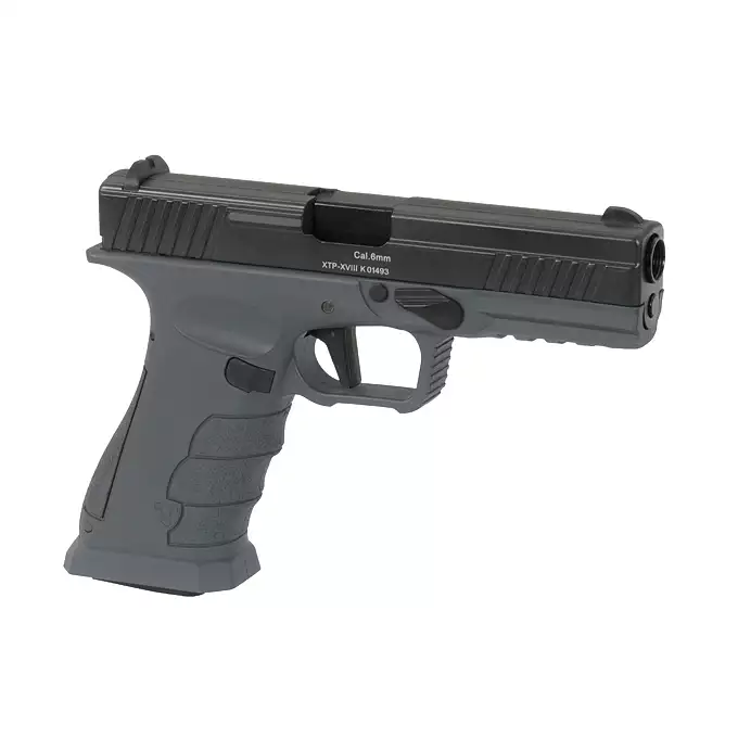 [Zestaw] XTP Xtreme Training Pistol - Grey [APS] + Kabura Airsoftowa do klonów serii G17 - Black [Amomax]
