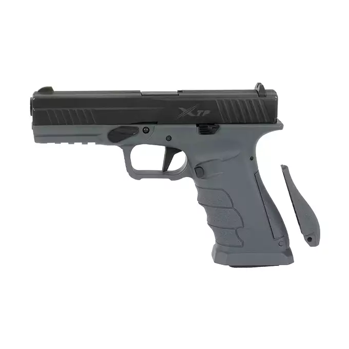 [Zestaw] XTP Xtreme Training Pistol - Grey [APS] + Kabura Airsoftowa do klonów serii G17 - Black [Amomax]
