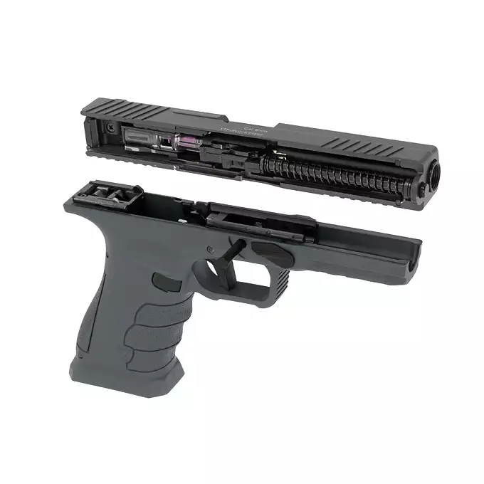 [Zestaw] XTP Xtreme Training Pistol - Grey [APS] + Kabura Airsoftowa do klonów serii G17 - Black [Amomax]