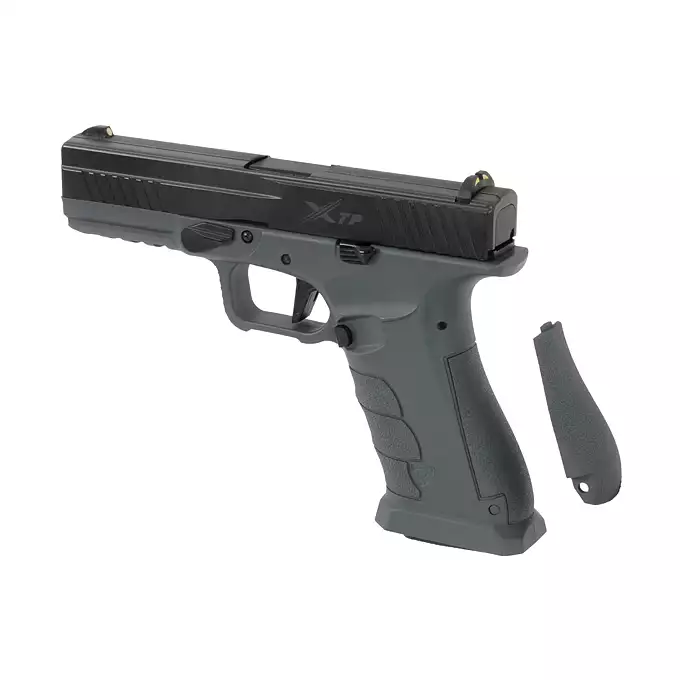 [Zestaw] XTP Xtreme Training Pistol - Grey [APS] + Kabura Airsoftowa do klonów serii G17 - Black [Amomax]