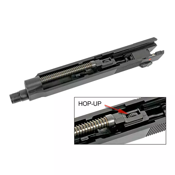 [Zestaw] SR9A3 (Dual Powered GAS/CO2) - Black [SRC] + Kabura Airsoftowa do Beretta M9/92F - Black [Amomax]