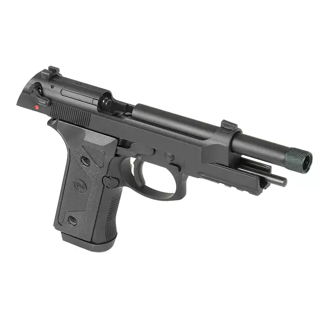 [Zestaw] SR9A3 (Dual Powered GAS/CO2) - Black [SRC] + Kabura Airsoftowa do Beretta M9/92F - Black [Amomax]