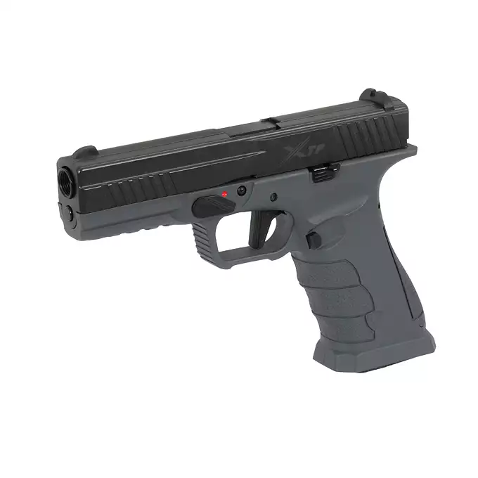 [Zestaw] XTP Xtreme Training Pistol - Grey [APS] + Kabura Airsoftowa do klonów serii G17 - Black [Amomax]