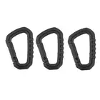 Ensemble Mousqueton nylon - BLACK - 3pcs [FMA]