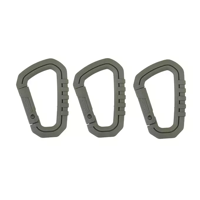 ZESTAW NYLONOWYCH KARABIŃCZYKÓW - FOLIAGE GREEN -3szt [FMA]