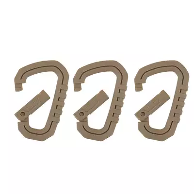 ZESTAW NYLONOWYCH KARABIŃCZYKÓW - DARK EARTH -3szt [FMA]