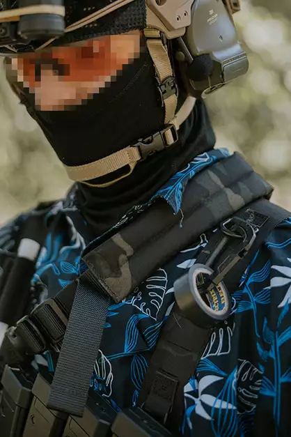 ZESTAW NYLONOWYCH KARABIŃCZYKÓW - BLACK -3szt [FMA]