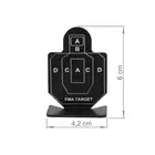 Metal Shooting Targets 42 mm X 60 mm Mod.B - Black [FMA]