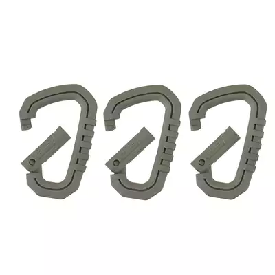 ZESTAW NYLONOWYCH KARABIŃCZYKÓW - FOLIAGE GREEN -3szt [FMA]