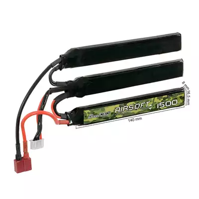 Gens Ace 25C 1500mAh 3S1P 11.1V Airsoft LiPo Batería T-Plug