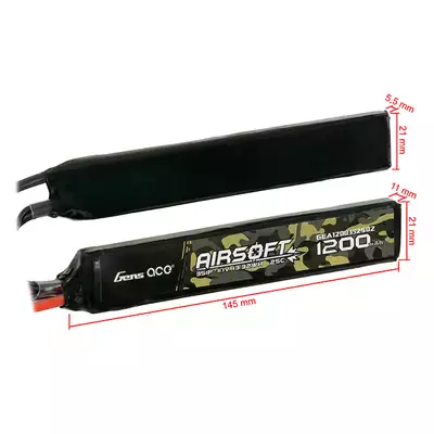 Batterie Lipo Gens Ace 25C 1200mAh 3S1P 11.1V T-Plug
