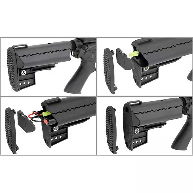 Modułowa kolba do AR-15/M4 - Black [CYMA]