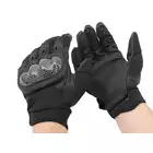 Military Combat Gloves mod. IV (Size XL) - Black [8FIELDS]
