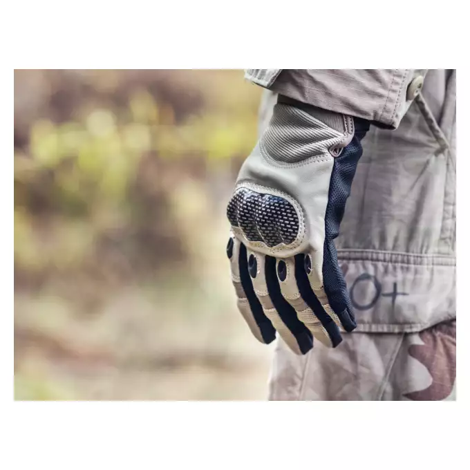 Military Combat Gloves mod. IV (Size L) - TAN [8FIELDS]