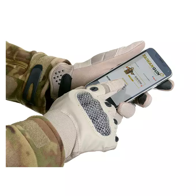 Military Combat Gloves mod. IV (Size L) - TAN [8FIELDS]