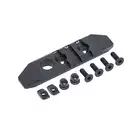 3-slotowa szyna aluminiowa MLOCK/KEYMOD - black [WADSN]