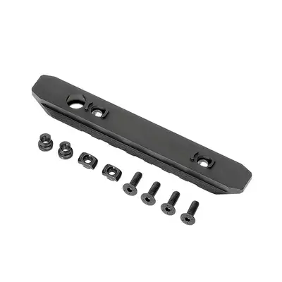 Riel de aluminio de 7 ranuras MLOCK/KEYMOD -negro [WADSN]