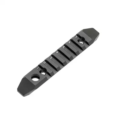 Riel de aluminio de 7 ranuras MLOCK/KEYMOD -negro [WADSN]