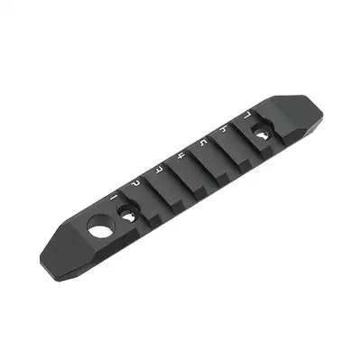 Rail aluminium 7-slot MLOCK/KEYMOD - black [WADSN]