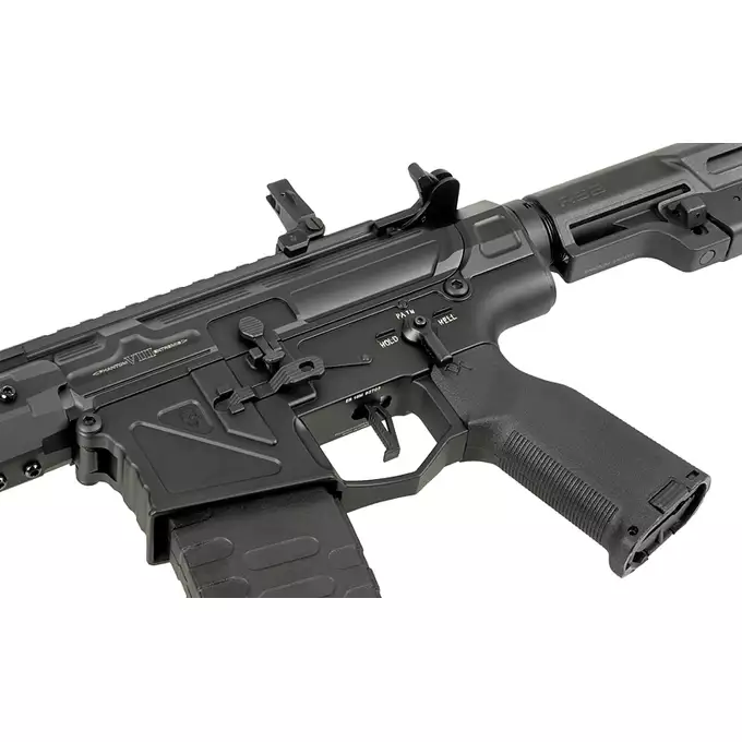 [Zestaw] Phantom Extremis Rifle MKVIII eSilver Edge - Black [APS] + Akumulator Li-Po 1100mAh 11,1V 20C - Deans [IPower]