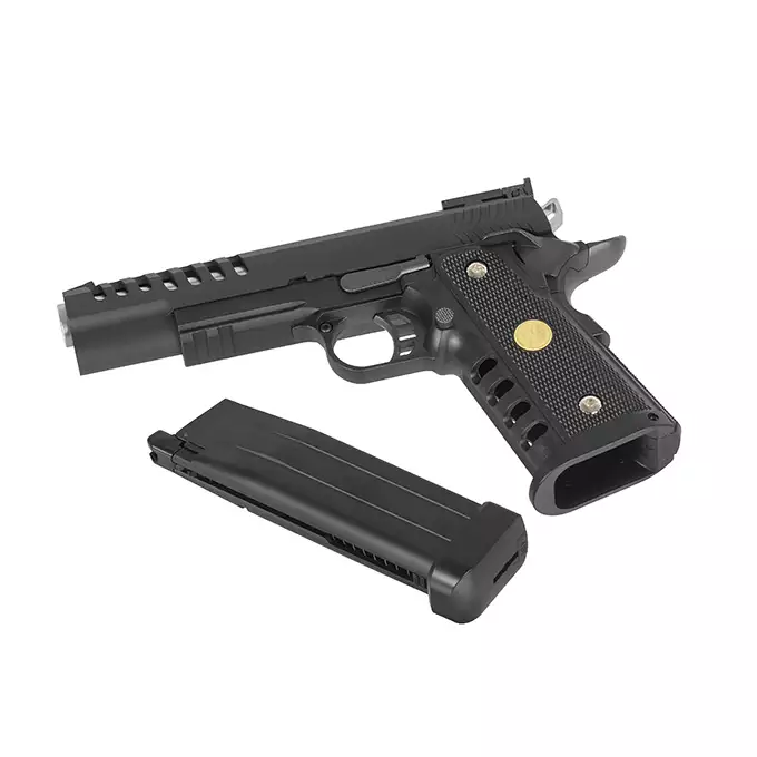 [Zestaw] Replika pistoletu Hi-Capa 5.1K CO2 [WE] + Magazynek CO2 na 26 kulek do repliki pistoletu Hi-Capa [WE]