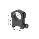 Wysokie pierścienie montażowe 25,4mm [Vector Optics]