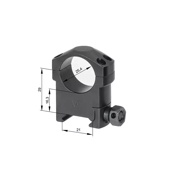 Wysokie pierścienie montażowe 25,4mm [Vector Optics]