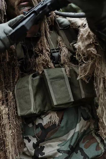 Navy Seal Chest Rig na magazynki M16/AK47/M14 - Olive [8FIELDS CLASSIC]