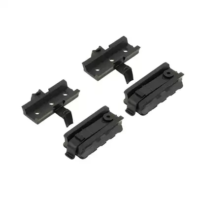 Komplet adapterów do hełmów z szyną - Czarny [FMA]