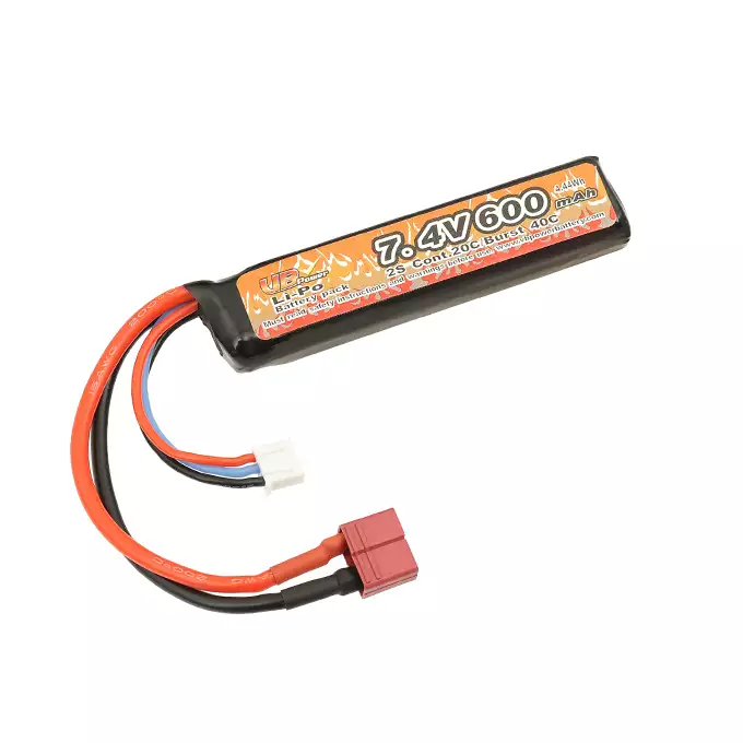 Li-Po Battery 600mAh 7,4V 20C - T-connector [VB]