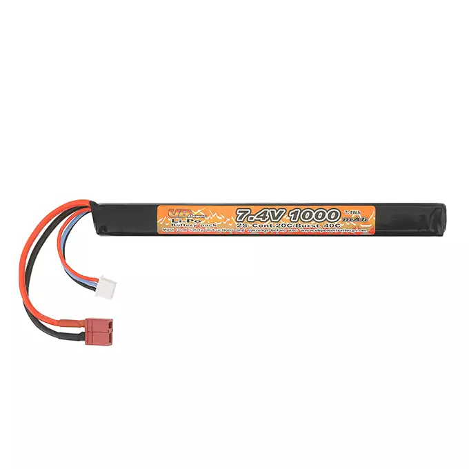 Battery Li-Po 1000mAh 7,4V 20/40C - T-connector [VB]