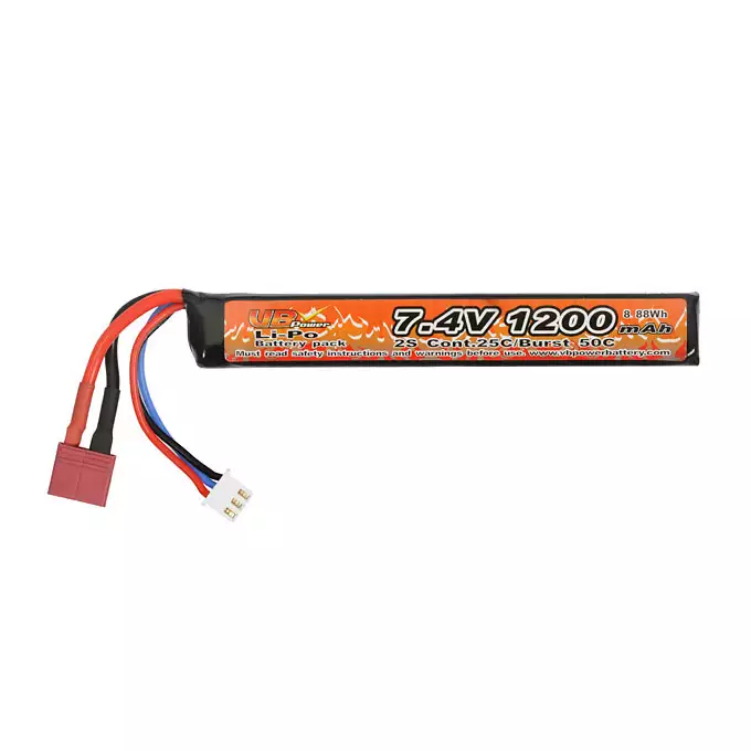 Battery Li-Po 1200mAh 7,4V 25/40C - T-connector [VB]