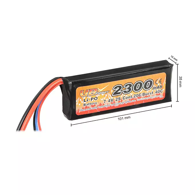 Batteria Li-Po 2300mAh 7,4V 20C - T-connector [VB]
