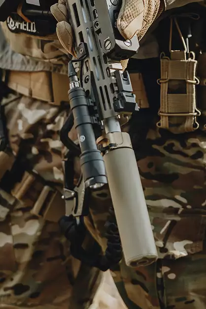 USSOCOM 5.56 SPITFIRE Tracer Sound Suppressor - Tan [5KU]