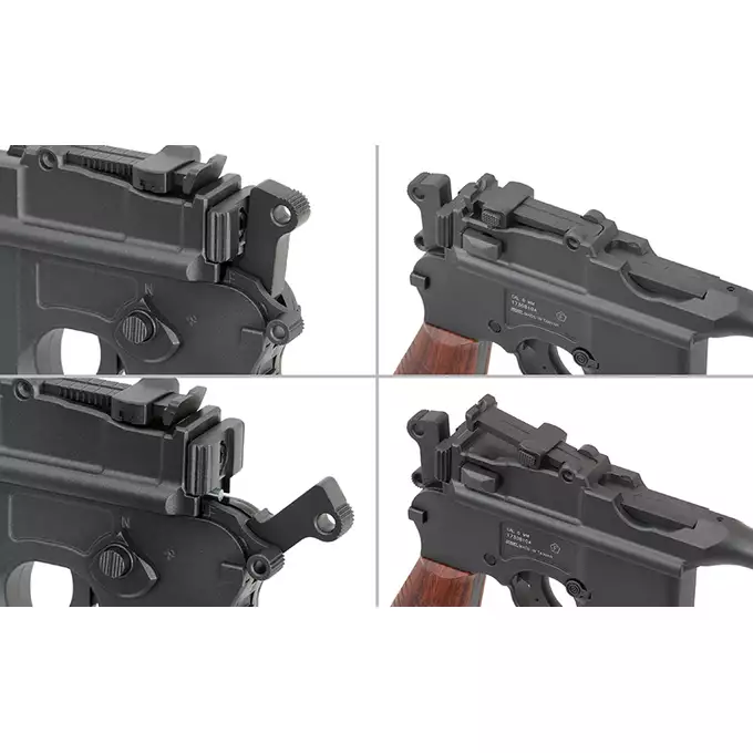 [Zestaw] Replika CO2 niemieckiego pistoletu M1932/M712 - Black [KWC] + Magazynek z miejscem na nabój CO2 do M712 [KWC]
