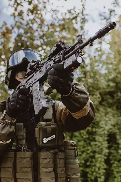 Russian Tactical Flashlight K-2P - black [WADSN]
