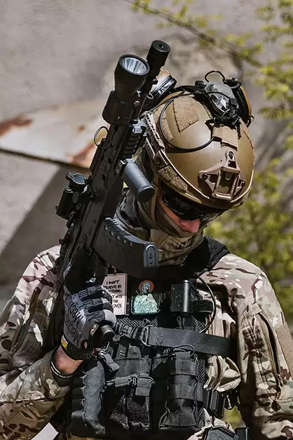 Russian Tactical Led Flashlight K-2U - BLACK [WADSN]