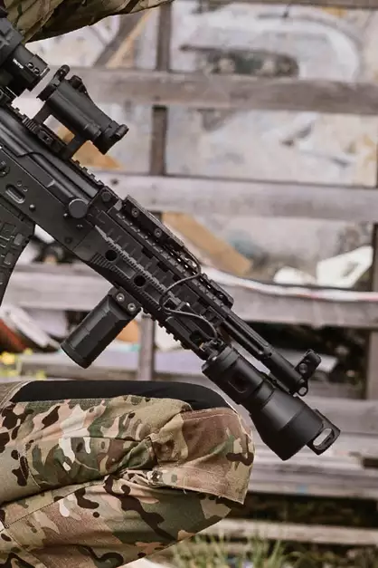 Russian Tactical Led Flashlight K-2U - BLACK [WADSN]