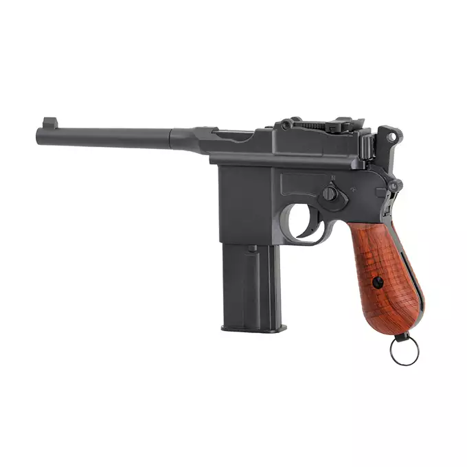 [Zestaw] Replika CO2 niemieckiego pistoletu M1932/M712 - Black [KWC] + Magazynek z miejscem na nabój CO2 do M712 [KWC]