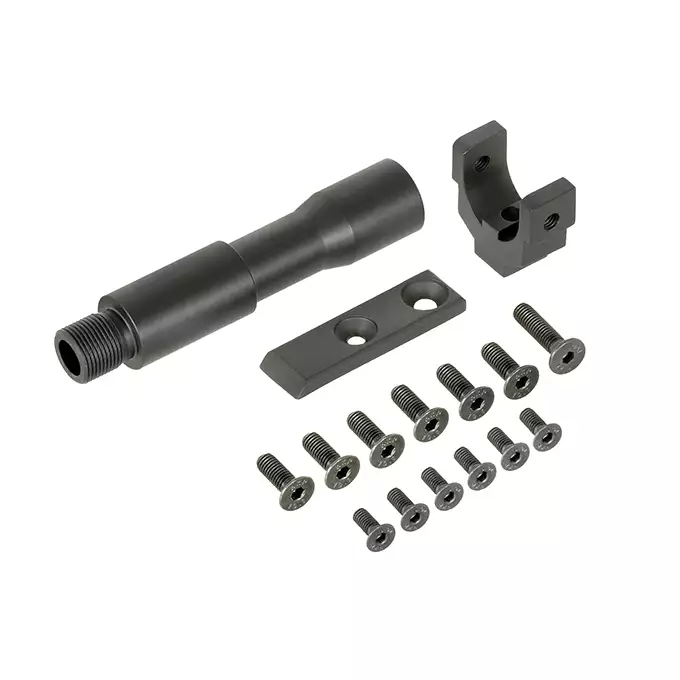 Przedłużenie Łoża Mlock 5 cali do replik Scar-H - Black [Double Bell]