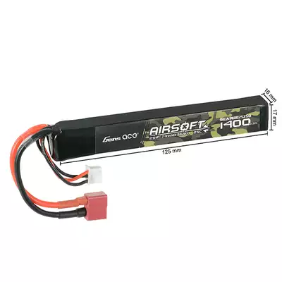 Batterie LiPo Gens Ace 25C 1400mAh 2S1P 7.4V T Plug