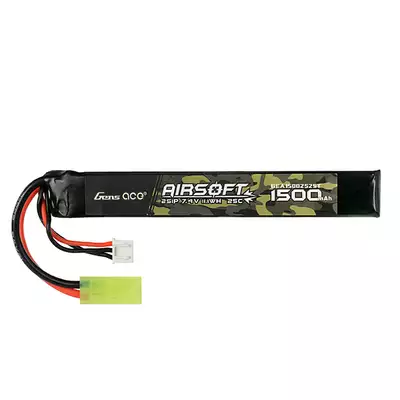 Batterie LiPo Gens Ace 25C 1500mAh 2S1P 7.4V mini Tamiya