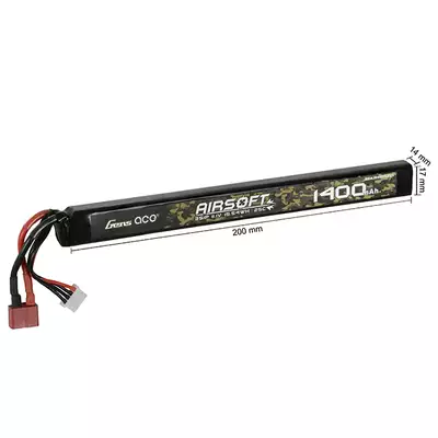 Batterie Lipo Gens Ace 25C 1400mAh 3S1P 11.1V mini T-Plug